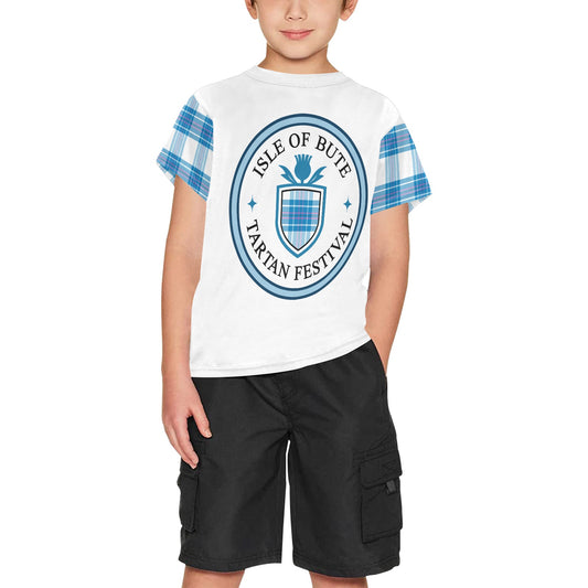 Isle of Bute Tartan Festival Youth T - Blue
