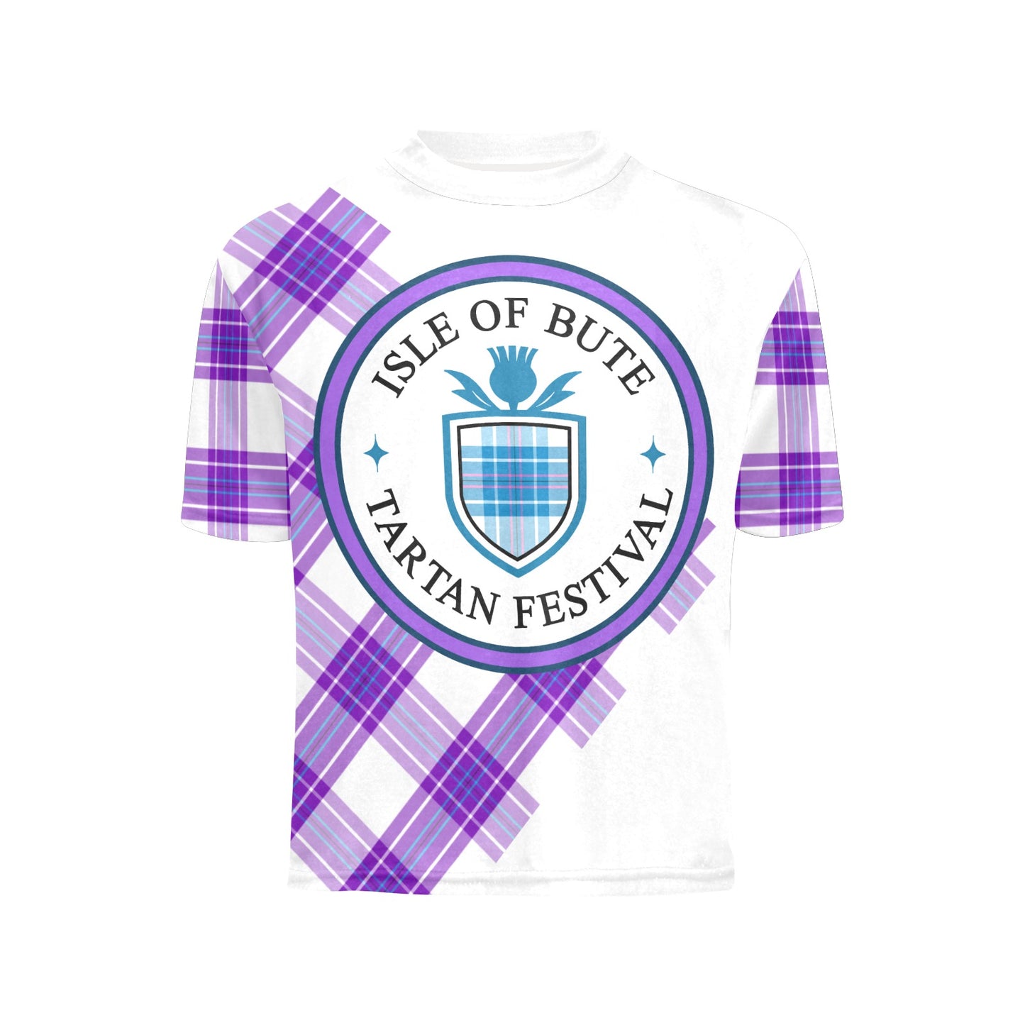 Isle of Bute Tartan Festival Youth T - Purple