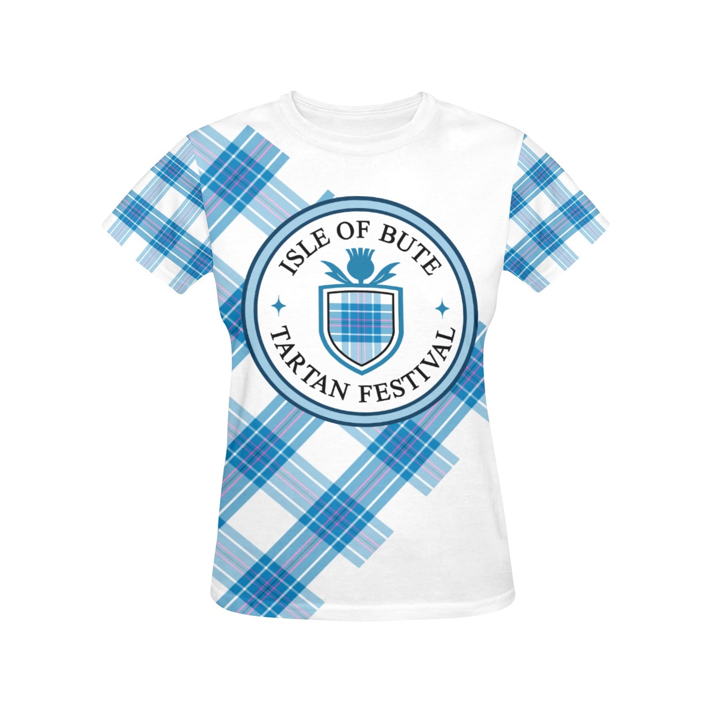 Bute Tartan Festival Women's T - Blue