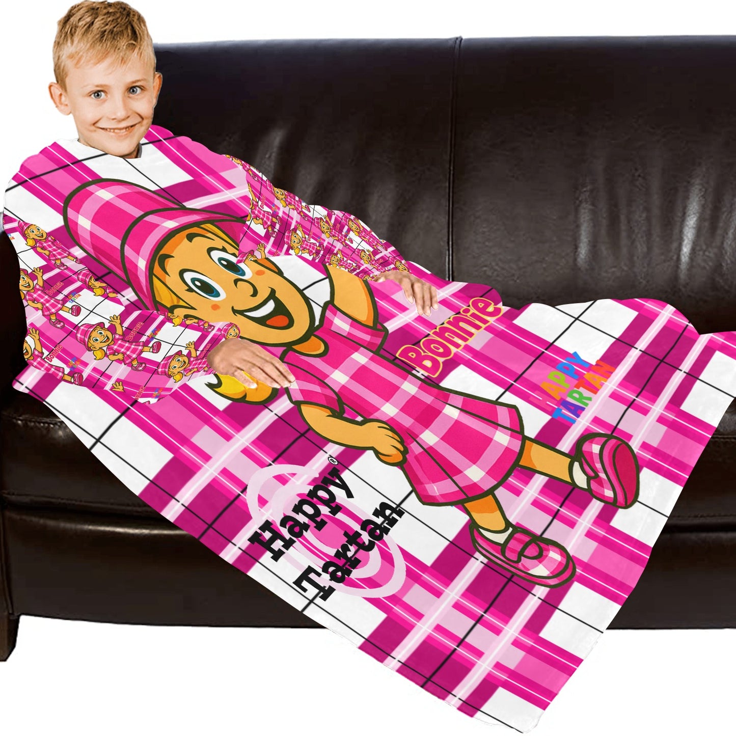 🛋️ Bonnie's Kids’ Blanket Robe with Sleeves