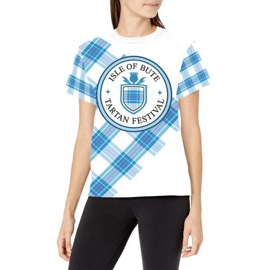 Bute Tartan Festival Women's T - Blue