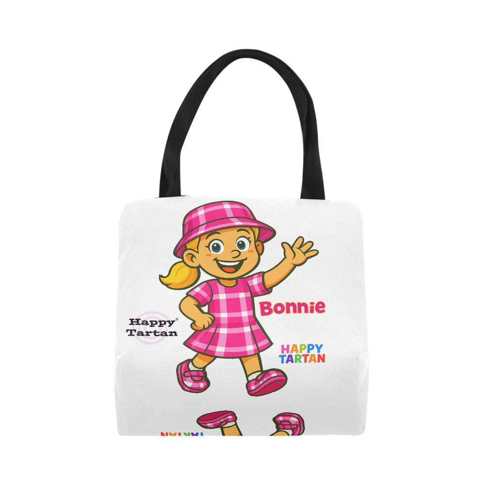 💖Bonnie's Canvas Tote Bag 💖 - Happy Tartan