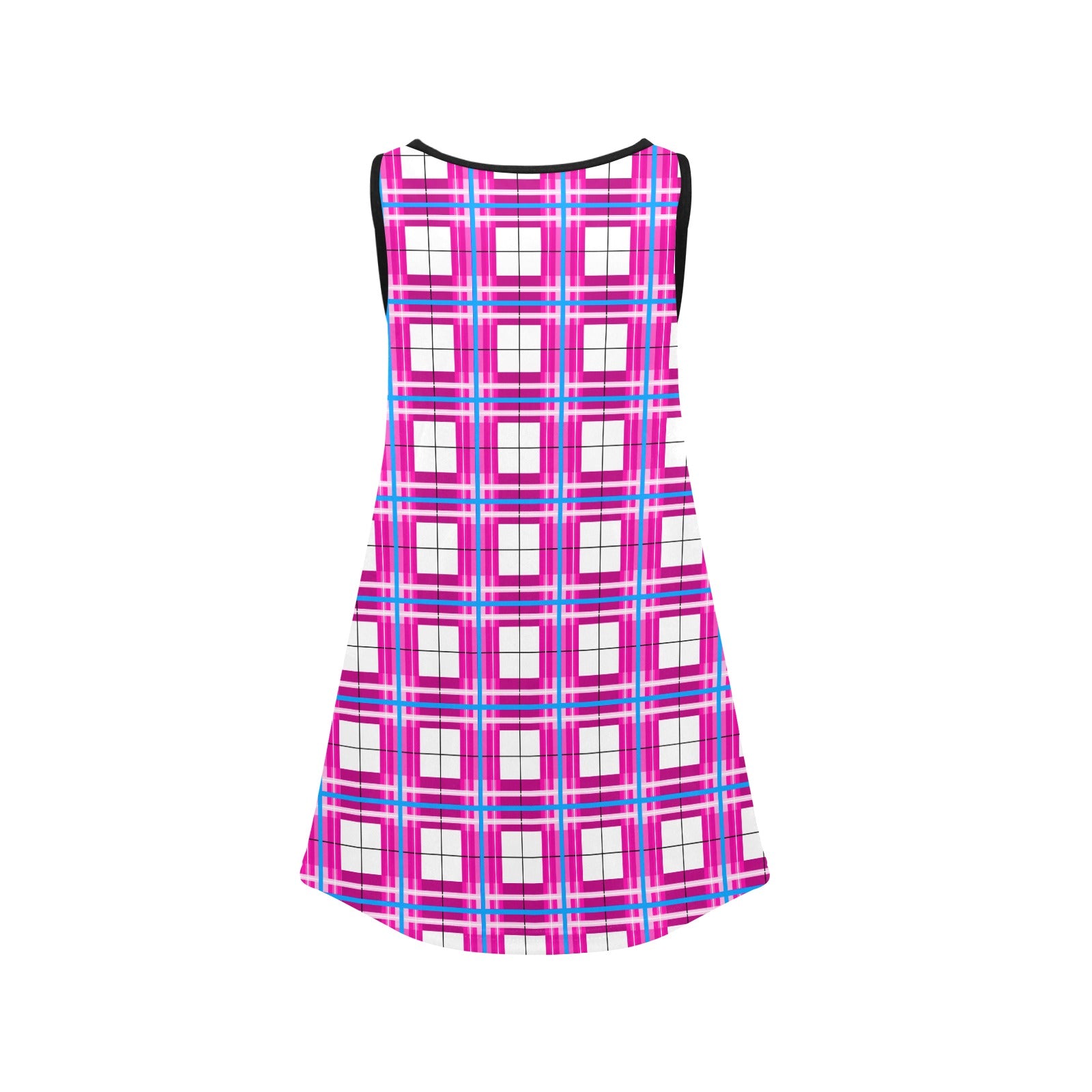 ✨'Islay Sky' Happy Tartan® Girls' Sleeveless Dress✨ - Happy Tartan