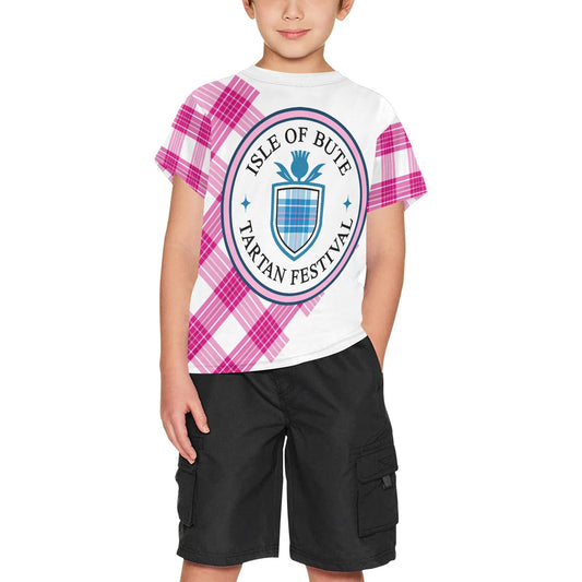 Isle of Bute Tartan Festival Youth T - Pink