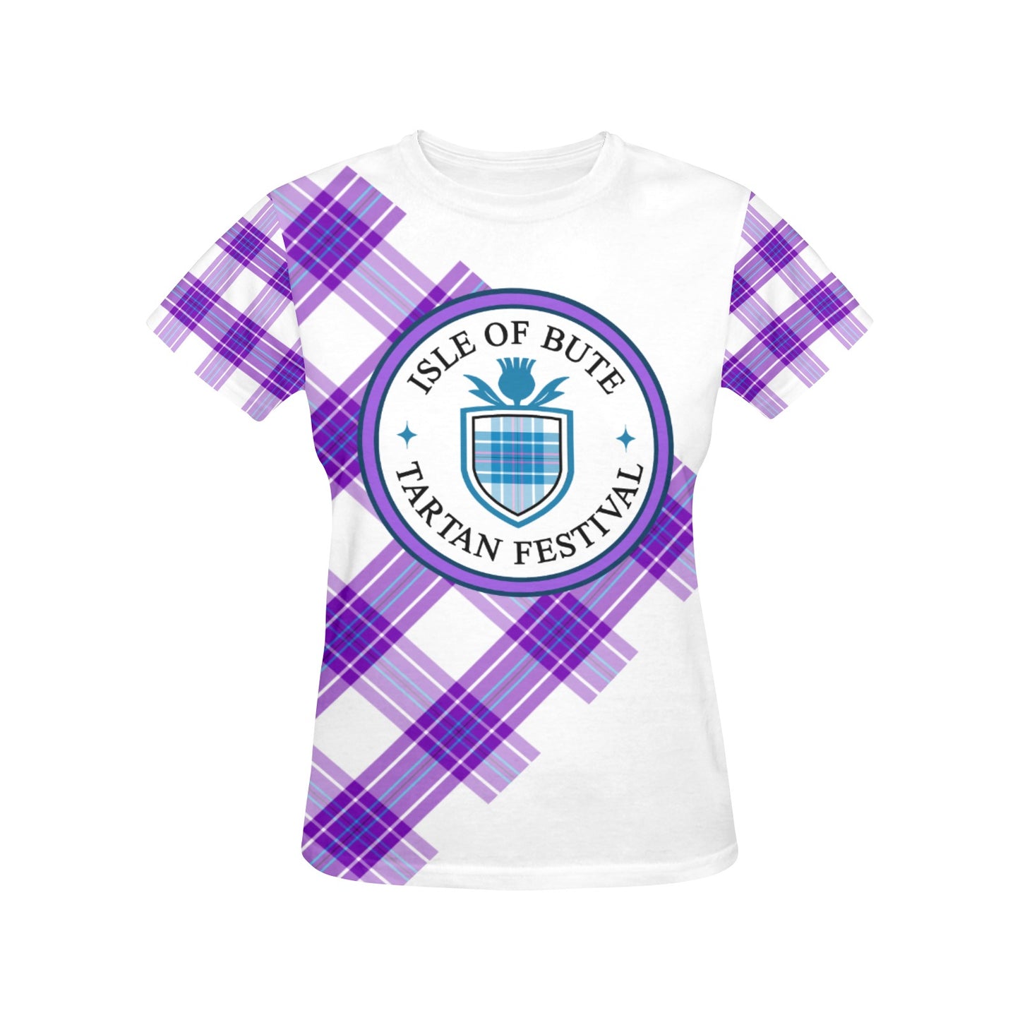 Bute Tartan Festival Women's T - Purple