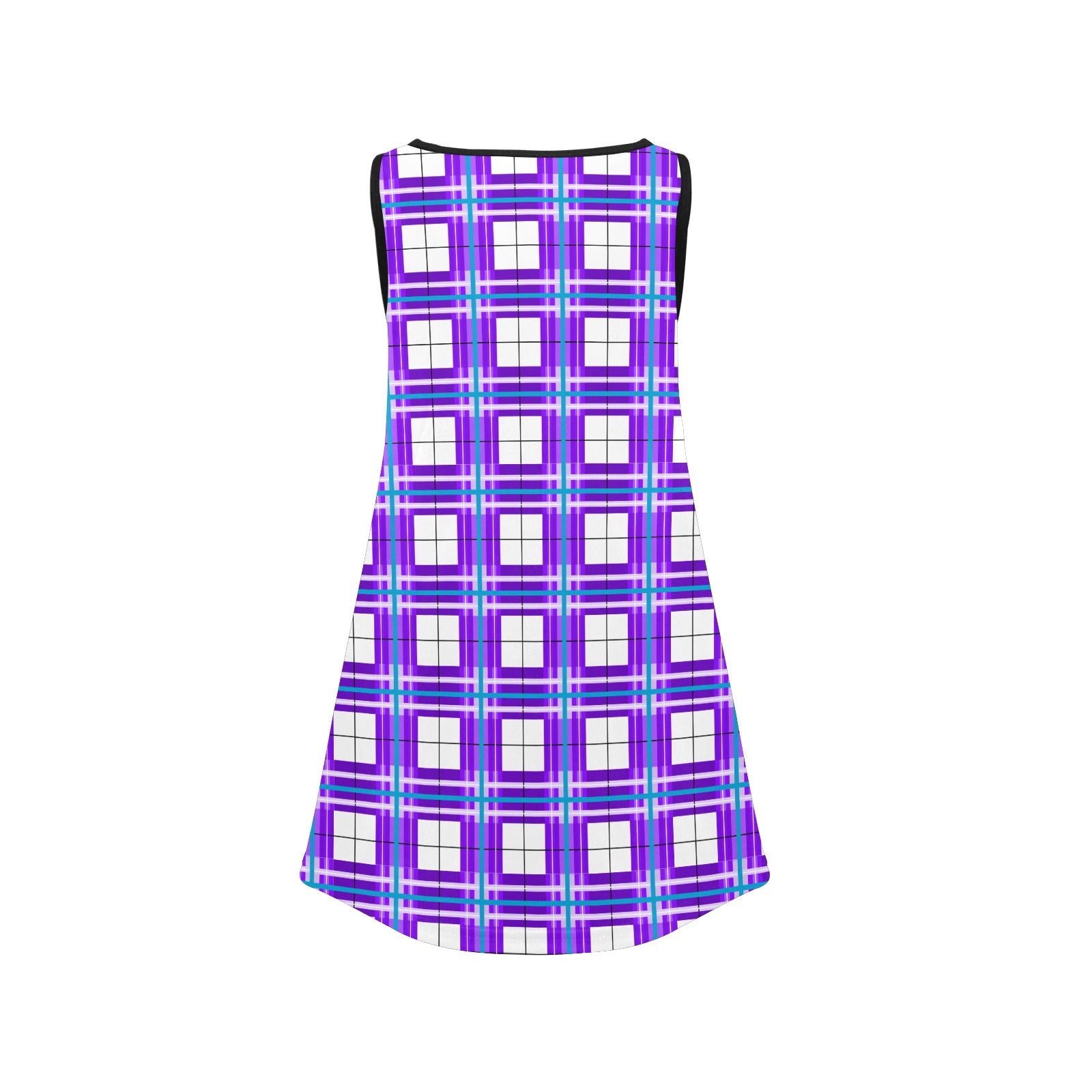Girls' Sleeveless Dress – Gigha Sky Tartan | Happy Tartan® - Happy Tartan