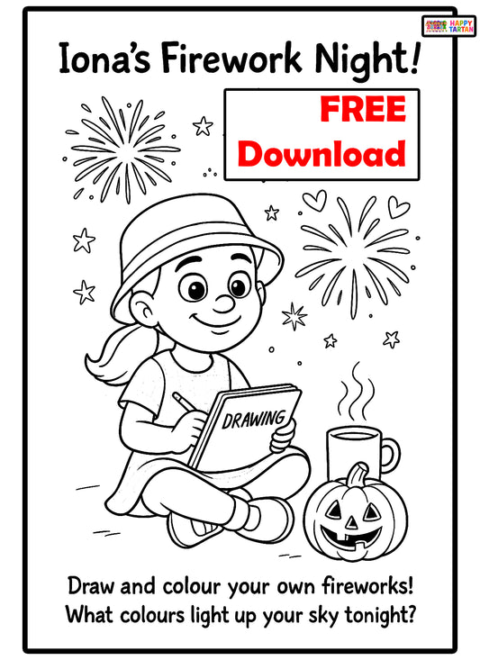 Iona's Guy Fawkes Colour in Sheet - FREE Download