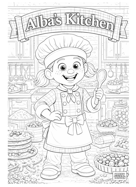 🌸 Alba Cookin - FREE COLOUR IN SHEET - Crew Club House Members only