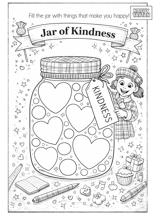 🌸 Alba Jar of Hearts - FREE COLOUR IN SHEET - Crew Club House Members only
